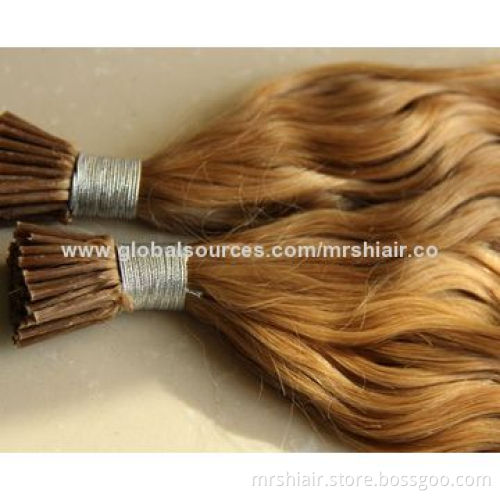 27# 1g/pc deep curl stick I tip light brown hair, Cold fusion Italian keratin hair brazilian remy